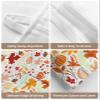 Autumn Tissues Box Cover Rectangular Square Travel Car Tissue Holder with Hanging Strip,2 Packs Multifunctional Bathroom Toilet Tissue Boxes Storage Bag,Fall Pumpkins Maple Leaves Cartoon Art Decor view 4