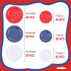 FLOWERCAT 180PCS 4th of July Plates for Independence Day - 4th of July Decorations Include 60Blue Plates, 60White Plates and 60 Red Plates view 2