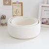 Small Woven Basket Storage Pack of 3 (White) view 2