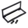 Floating Frame Display Holder, Desktop Display Stand for Displaying Perls Medals Specimens Challenge Dollar Bill (Black) view 1
