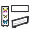 Floating Frame Display Holder, Desktop Display Stand for Displaying Perls Medals Specimens Challenge Dollar Bill (Black) view 2