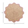 4x4, 5x5, 6x6,feet Natural Jute Scallop Round Rug, Floor Scalloped Edge Rug Braided Boho Eco Large Circular Handmade Area Rugs (CCRD2) view 3