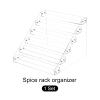 METALLIXITY Acrylic Spice Rack, 6 Tier Clear Spice Drawer Organizer Seasoning Jar Rack, Display Risers-Suitable for Kitchen Counter, Pantry, Hold Spices Condiment view 3