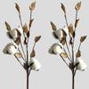EXCEART Artificial Cotton Stems 17.7 Inch Simulated Branches for Home Decor Wedding Centerpieces Floral Arrangements view 2