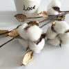 EXCEART Artificial Cotton Stems 17.7 Inch Simulated Branches for Home Decor Wedding Centerpieces Floral Arrangements view 3