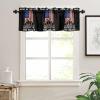 Valances for Windows, 4th of July Rod Pocket Kitchen Curtains Valances 42x12inch Short Window Curtains for Kitchen/Bathroom, Small Window Treatment Valances, Home of The Free Because Of The Brave view 2