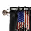 Valances for Windows, 4th of July Rod Pocket Kitchen Curtains Valances 42x12inch Short Window Curtains for Kitchen/Bathroom, Small Window Treatment Valances, Home of The Free Because Of The Brave view 3