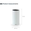 LACOR - 39037 Knife Dowel White, Universal Block for Knives, Multi-Directional, Matt White, Diameter 11 cm, Height 22 cm, Dishwasher Safe view 4