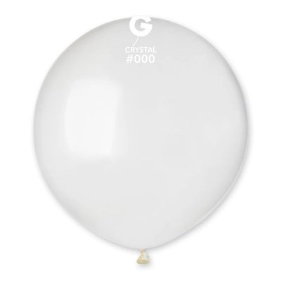 Gemar G150 No Helium Latex Balloon, 19", 000, Clear