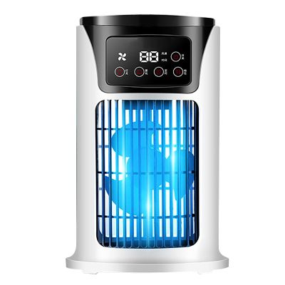 Luqeeg Spray Air Conditioning Fan, Humidification Purification Air Cooler, Low Noise 6 Hours Timing Air Conditioner 6 Wind Speeds Room Air Conditioner Dehumidifier & Fan for Home