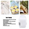 Pilipane Car, Portable Mini Fridge 4 Liter, Office Desk & College Dorm Room, Small Refrigerator Cooler for Food, Drinks, Beauty & Makeup, Skincare Mini Fridge for Bedroom(White) view 3