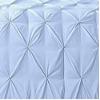 All-Season 500 GSM Goose Down Alternative Quilted Pinch Pleated 1 PC Comforter 800 TC Egyptian Cotton Soft & Fluffy Breathable (2 Pinch Pleated Pillowcases 'Free') Twin, Light Blue view 2
