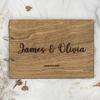 Polaroid Guest Book for Wedding - Wooden Instax Photo Party Bridal Shower Graduation Sign Album (Small 8,5" x8,5, 30 Pages) view 2