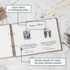 Polaroid Guest Book for Wedding - Wooden Instax Photo Party Bridal Shower Graduation Sign Album (Small 8,5" x8,5, 50 Pages) view 3