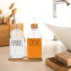 Cabilock 500ml Glass Bottle Pump Dispenser Refillable Liquid Soap Dispenser for Bathroom Kitchen Press Pump Bottle view 2