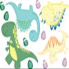 Dinosaur Wall Dcor for Kids Bedrooms Cute Dinosaurs & Dinosaur Eggs Wall Decals Made in USA (Dinosaur, Large) view 1