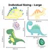 Dinosaur Wall Dcor for Kids Bedrooms Cute Dinosaurs & Dinosaur Eggs Wall Decals Made in USA (Dinosaur, Large) view 3