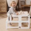 Kitchen Tower, Toddler Tower, Montessori Kitchen Tower, Kitchen Stool, Montessori Furniture, Activity Tower (White, With Chair + Pillow) view 4