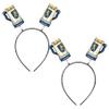 Beistle Oktoberfest Boppers 2-Pack Bavarian Beer Stein Headbands with Printed Icons on Snap-On Bands for Oktoberfest Parties, Pub Crawls, German-Themed Events, and Beer Festivals view 1
