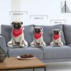 All About Vibe Custom Pillow - Personalized Custom Shaped 3D Throw Pillow, Best Gift for Pug Owners and Lovers! Made in USA - 22" Medium view 2