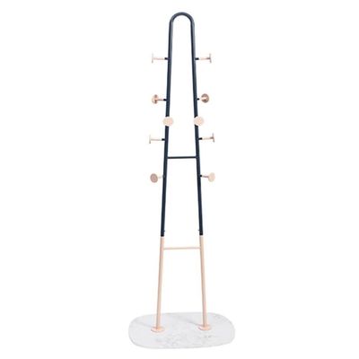 RUTAVM Coat Rack Coat Rack Freestanding Standing Metal Coat Stand Single Pole Simple Household Creative Coat Rack for Jacket Hat Home Decoration (Color : Pink, Size : 174 * 54cm)