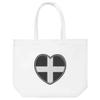 Azeeda 'Cornwall Flag Heart' Tote Shopping Bag For Life (BG00070701) view 1