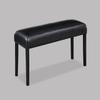 Beautiful 6pc Dining Set White Faux Marble Table Top Black PU Fabric Chairs Bench Home Furniture view 4
