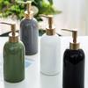 Countertop Soap Dispenser Ceramic Shower Bottle Hand Press Lotion Dispenser Refillable Container Bathroom 420ml/14.8oz view 4