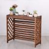 Outdoor Air Conditioning Cover Privacy Screen Fence,Hide Air Conditioner Rack Flower Stand,Air Conditioner Fence Screen,Condensing Unit Protective Cover,Heavy Duty Outdoor Privacy Ac Shelf (Size : 11 view 1
