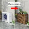 Outdoor Air Conditioning Cover Privacy Screen Fence,Hide Air Conditioner Rack Flower Stand,Air Conditioner Fence Screen,Condensing Unit Protective Cover,Heavy Duty Outdoor Privacy Ac Shelf (Size : 11 view 2