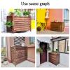 Outdoor Air Conditioning Cover Privacy Screen Fence,Hide Air Conditioner Rack Flower Stand,Air Conditioner Fence Screen,Condensing Unit Protective Cover,Heavy Duty Outdoor Privacy Ac Shelf (Size : 11 view 3