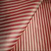 100% Silk Taffeta Fabric Red & Cream Color 4MM Stripes TafS118 54" Wide view 4