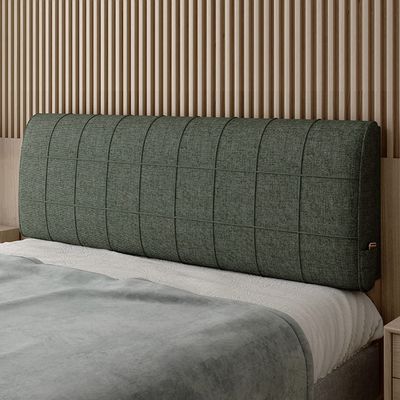 ZZYK Upholstered Wall Mounted Headboard Cushion Pillowboard Headboard Bed Rest Lumbar Support Backrest Bedside Pillow Removable Cover for Home Bedroom Tatami Dorm,Gray1,Bedside 78.7"/King
