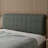 ZZYK Upholstered Wall Mounted Headboard Cushion Pillowboard Headboard Bed Rest Lumbar Support Backrest Bedside Pillow Removable Cover for Home Bedroom Tatami Dorm,Gray1,Bedside 78.7"/King view 1