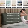 ZZYK Upholstered Wall Mounted Headboard Cushion Pillowboard Headboard Bed Rest Lumbar Support Backrest Bedside Pillow Removable Cover for Home Bedroom Tatami Dorm,Gray1,Bedside 78.7"/King view 2