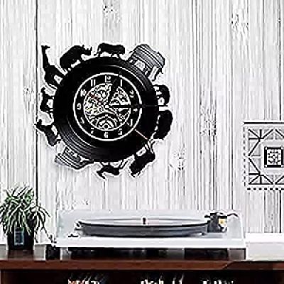 Africa Wall Clock Retro Vinyl Record Clock Creative Wall Art Decor Wall Clock Nursery Decor for Kids Room