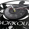 Wall Clock Weightlifting Wall Clock Muscular Man Workout Vinyl Wall Clock Wall for Gym and Bodybuilders view 2