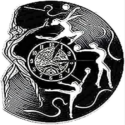 Round Wall Clock Vinyl Records Wall Clock Girls Bedroom Home Clock Present Decorative Gift