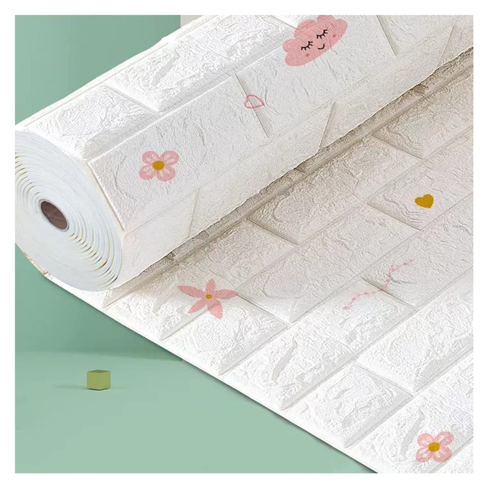 Wall Stickers Cartoon Thickened Wall Sticker Anti-Collision Self-Adhesive Wallpaper, Decorative Wallpaper for Children's Bedroom, Waterproof and Durable (Size : 0.7x10m)