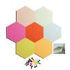Felt Board Tiles Hexagonal Felt Board with 35 Pins, Household Photo Wall/memo Board/Artwork Display Board/soundproofing Board view 1
