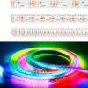 TOPXCDZ APA102 SK9822 30/60/144Leds/Pixels/m Smart RGB Led Pixel Strip Data and Clock Seperately DC5V IP30/IP65/IP67 (5M 60LED/M, Black PCB Ip67) view 4