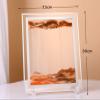 VIDECOR Painting Ornament 3D Quicksand Moving Sand Frame Creative Art Oranment Hourglass Flowing Sand Painting Nordic Home Decor Desktop Deecoration,A-10in view 2