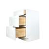Hollywood Fabiani Design Drawer Base Kitchen Cabinet 36 in. W x 24 in. D x 34.5 in. H in Shaker White Ready to Assemble view 1
