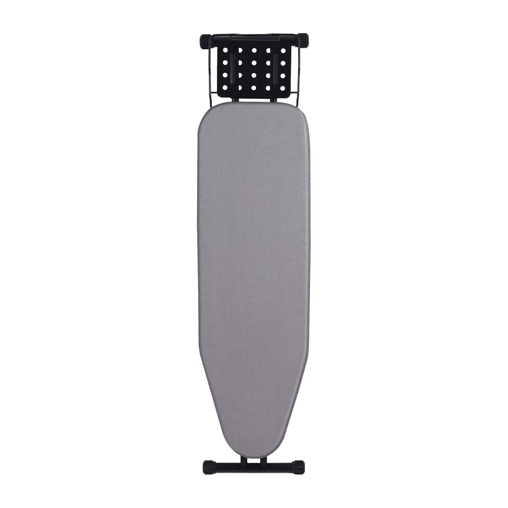 Jakeefud Deluxe Ironing Board with Heat Resistant Cover and Thicken Felt Pad, Heavy Sturdy Legs,Full Size Hanger Iron Board,Foldable (L-Grey)