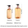 Matte Gold Plastic Refillable Soap Dispenser,Portable Minimalist Design Pump Head Double Insurance for Kitchen&Bathroom view 2