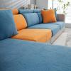 GORHLady Stretch Sofa Slipcover Sofa Seat Cover, Corner L Shape Couch Slipcover Replacement, Jacquard Protector for Separate Cushion Little Bear Pattern Backrestcover-S Lakeblue view 1