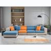GORHLady Stretch Sofa Slipcover Sofa Seat Cover, Corner L Shape Couch Slipcover Replacement, Jacquard Protector for Separate Cushion Little Bear Pattern Backrestcover-S Lakeblue view 3