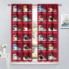 Boys Sports Theme Basketball Shoes Curtains,Cool Colorful Sneakers for Teenage Boys Bedroom Living Room 63x72in view 4