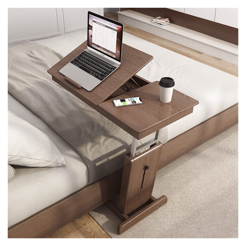 HARAY PC Writing Desks Bedside Desk Laptop Desk Desk Small Apartment Bedroom Foldable Lazy Bed Desk Office Workstation