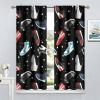 Retro Basketball Shoes Curtains, Colorful Sneakers Sports Theme Teen Boys Bedroom Living Room Window Treatments Drapes 72x63in view 4